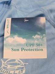 = Willit Men UPF 50+ Fishing Shirt Short Sleeve Light Blue Polyester NEW