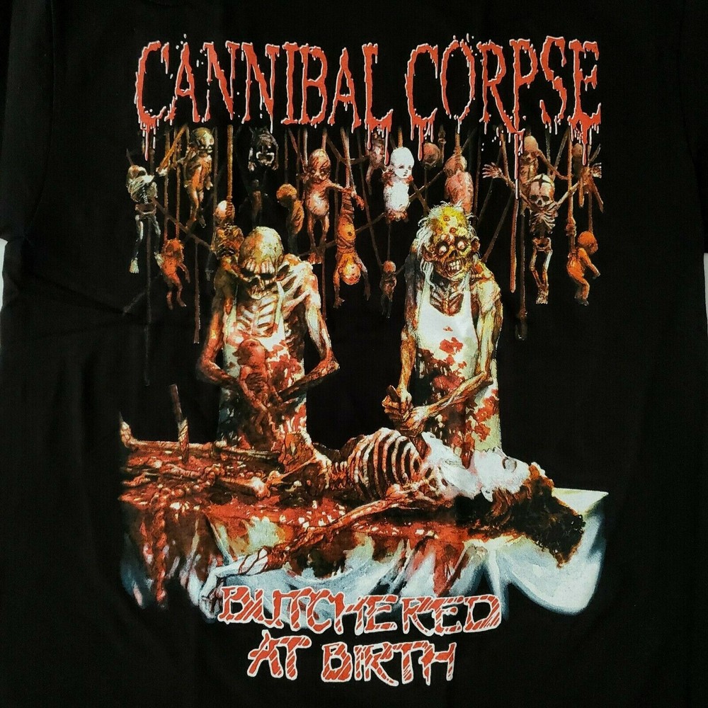 FREE SAME DAY SHIPPING Brand New CANNIBAL CORPSE Butchered At Birth Shirt Large