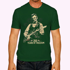 Abraham Lincoln Abe Lincoln Playing Guitar 250 Years Freedom T-Shirt