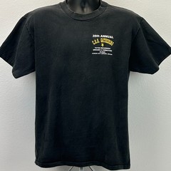 Vintage 90s COG T-28 Warbird Fly In T Shirt Carson City USAF Black Tee L Large