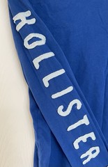 Hollister California Blue Soft Long Sleeve Embroidered Logo Men’s Size XL