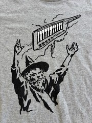 Converse Large Gray Tee Shirt Wizard with Keytar