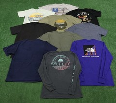 Lot Of 10 T-Shirts Men’s Size Small Salt Life North Face Beach Outdoor X101