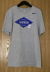 Nike T-shirt Men Bearcat Lander Gray And Blue Size M