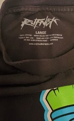 Marvin Martian Looney Tunes Rufnek Black T-Shirt Not of This World Size L Large
