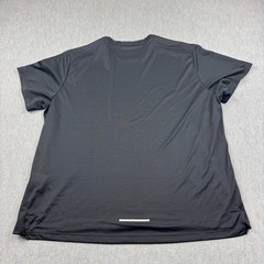 Nike T-Shirt Mens 2XL XXL Black Dri-Fit Miler Running Training Athletic Workout