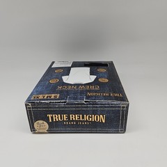 TRUE RELIGION 4 Pack Men’s M L XL Cotton Crew Neck Logo T Shirt Black Gray White
