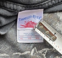 Vintage 90s Single Stitch Distressed Sun Faded American Thunder Lightning Tee