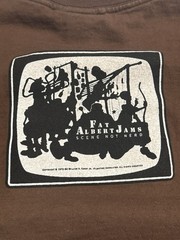 Vintage Fat Albert Shirt Adult XL Brown Jams Music Albert Head Scene Not Heard