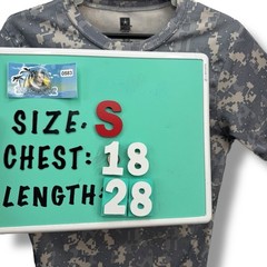 U.S. Army Men’s Digital Camo Short Sleeve T-Shirt Small 100% Polyester