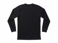 Vintage Pro Club Heavyweight Thermal Shirt Mens Medium Black Long Sleeve Cotton