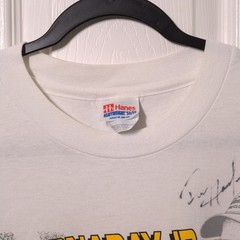 SIGNED Ron Hornaday Jr. Fan Club USED Shirt (DISTRESSED, XL, Single Stitched)