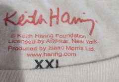 Keith Haring Miss Liberty T Shirt Official License Mens 2 XL White
