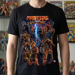 Masters Of The Universe T-Shirt He-Man and Skeletor Castle Grayskull Graphic Tee