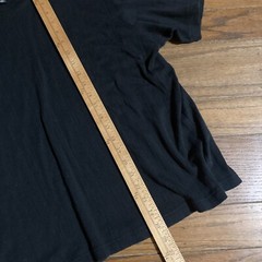 John Henry Black Short Sleeve T-Shirt Mens XL Crew Ribbed Tee Cotton Rayon Blend