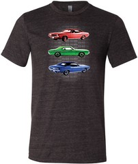 Buy Cool Shirts Dodge T-shirt 1970 Challengers Tri Blend Tee