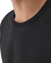 7 Pack Mens Stay-Tucked 100% Cotton Crew T-Shirts Best Undershirts XL Black NEW