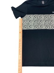 Volcom Summerside Crew Neck T-shirt Black Chest Panel Design Mens Size Large NEW