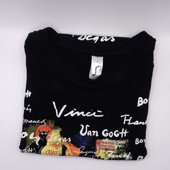 Sol’s Regent Euro Artists T Shirt Adult Sm Pre Owned Black