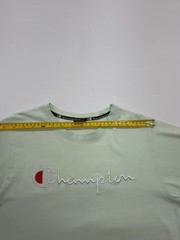 Champion Boys T-Shirt Light Green Logo Size M Regular Crewneck
