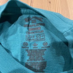 Billabong Men’s Lg Arch Mesh Loose Fit-Teal UPF 50+ Short Sleeve Surf-Tee UV