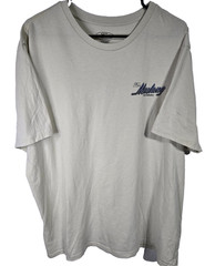 Ford Mustang T-Shirt Mens Size XL White Orange Boss 302 Car Tee Shirt