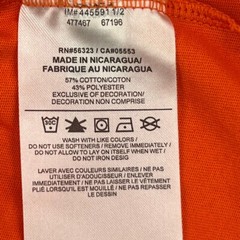 Nike Shirt Men Large Center Swoosh Spell Out Dri Fit Orange Work Party Core Ex