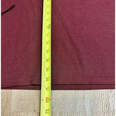 Mack Weldon Long Sleeve Thermal Waffle Knit Shirt Mens 2XL Wool Blend Burgundy
