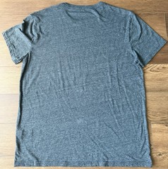 Men’s Lucky Brand Short Sleeve Gray Tshirt With Clover Very Soft Feel Size Large
