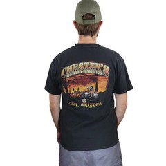 Vintage Harley Davidson T-Shirt Mens L Joker Flames Chester’s Mesa AZ USA Made