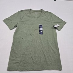 George Men’s GE V-Neck T-Shirt Faded Spruce Heathe in Sage Green Size XS( 30-32)