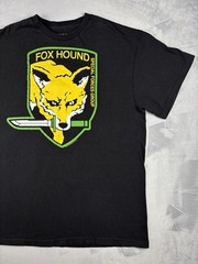 Vintage Metal Gear Solid FOXHOUND Promo T-Shirt Large Konami Gaming Tee