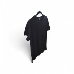 Men’s Black Polyester T-Shirt – Lightweight Breathable Tee – New