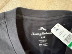 Tommy Bahama Longsleeve LS Tee Shirt Ombré Surf Coal ST226817 LS Large $59
