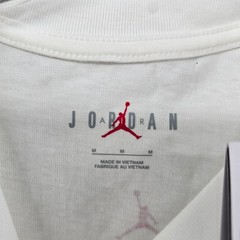 Jordan T-Shirt Mens Medium White Nike Script Jumpman 23 Graphic Short Sleeve