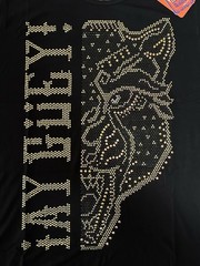 ¡Ay Güey! Men’s Lot of 5 Black Studded Graphic Print Crew Neck T-Shirt Size XL