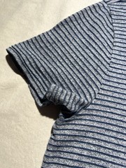 RRL Double RL Ralph Lauren Henley T Shirt Striped Indigo Knit S/S Size Small