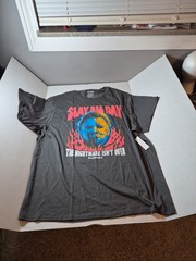 Halloween II Slay All Day 3XL Firey Mask Charcoal Universal City Studios New