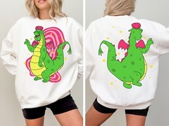 2-sided Retro Pete’s Dragon Tee, Elliott The Dragon Unisex Adult Kid Tee 800966