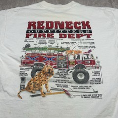 Vintage Redneck Fire Dept T-Shirt Country Music Cowboy Garth Men’s Size XL