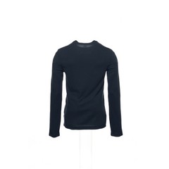 Alfani Graphic Crew Neck T-Shirt, Navy, 52% Polyester/48% Cotton, Casual Style