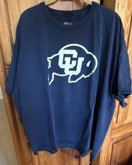 Vintage Colorado Buffaloes CU Buff Logo Navy Men’s 3XL Cotton Graphic Tee