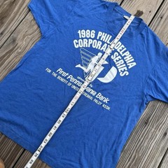 Vintage 1986 Screen Stars Single Stitch Running Marathon Graphic Tee Men’s L