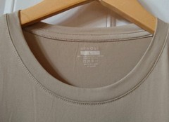 SPYDER MEN’S FITTED ASL426 TAN LOUNGE WEAR T-SHIRT, SIZE L