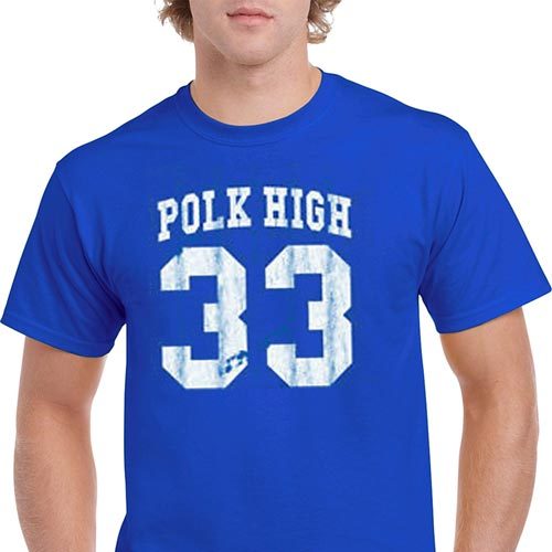 AL BUNDY polk high vintage 80s football jersey 33 costume gift gym T Shirt BLUE