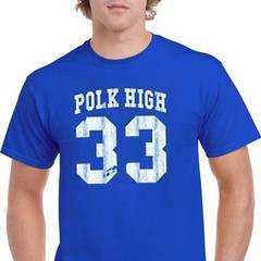 AL BUNDY polk high vintage 80s football jersey 33 costume gift gym T Shirt BLUE