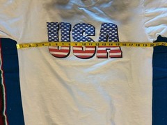 Vintage USA Anvil Made in USA American Flags Variation T Shirt White Large