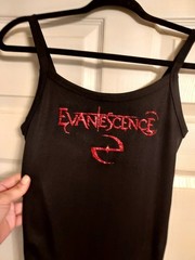 evanescence tank top Red Glitter evanescence crop top evanescence shirt XXs-2xl
