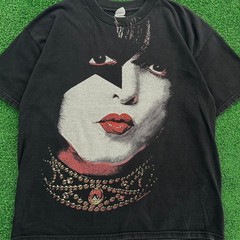 Vintage KISS Paul Stanley Big Face All Over Print Band Tee Graphic Tshirt