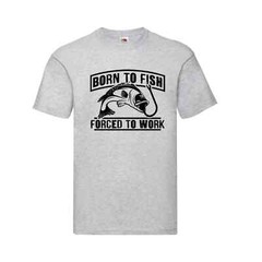 Fishing Forced To Work Fish Humour Novelty T Shirt Various Colours And Sizes
